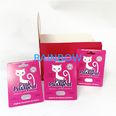 Visualizzi la linea su ordinazione scatola della tacca dello strappo delle carte della carta da stampa di carta rosa del Pussycat delle scatole con la bolla