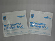 L'alimento di microonda sta sul sacchetto, sacchetti ad alta temperatura della storta della radura