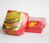 Grande contenitore d'imballaggio di contenitore di carta di hamburger di Biodegradble per l'hamburger