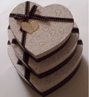 Il lusso decorativo a forma di cuore ha riciclato il contenitore di carta di regalo, contenitore di carta di crema per cioccolato