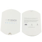 Scatola di carta di cuscino del contenitore di estensione bianca opaca dei capelli con il logo stampato, servizio personalizzato fornito