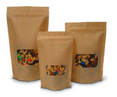 La vendita al dettaglio, ampiamente usata, borsa della carta kraft per alimento, fa un spuntino le borse per i dadi, biscotti, cioccolato
