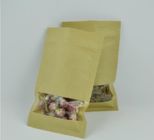 Bustine di tè di carta riciclabili su ordinazione che imballano con la finestra trasparente