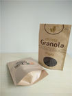 I sacchi di carta su misura del commestibile stanno sull'imballaggio del caffè della carta di Brown Kaft