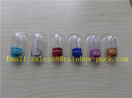 bottiglie di plastica della medicina del di alluminio 10ml per la pillola del sesso con il cappuccio variopinto