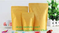 Sacchi di carta di Brown Kraft di promozioni con la finestra/bustine di tè saldabili a caldo di Doypack