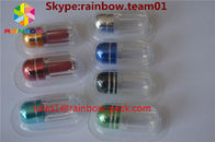 Bottiglie di pillola di plastica del sesso della pallottola, forma di plastica del pene dei contenitori della pillola di esagono