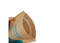 Supporto d'imballaggio commestibile di Brown della carta kraft di Doypack della prova all'ingrosso dell'odore sui sacchetti