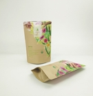 Carta Kraft Eco-Friendly Custom Coffee Tea Powder Nuts Alimenti per animali da compagnia Borsa di imballaggio in carta Mylar Zipper biodegradabile