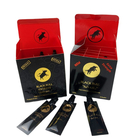 Prezzo all'ingrosso Luxury Honey Box And Films Packaging Completo Set Pillole di miele in legno Oro Toro nero Potenziamento maschile