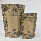Promozione Stand Up Bag Sigillo termico di grado alimentare stampato Biodegradabile carta carta kraft per alimenti su misura con cerniera