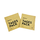 Sacchetti per campioni di caffè e tè personalizzati 8x8 cm Sacchetto di carta Kraft riciclabile