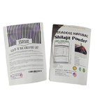 Sacchetti di carta kraft bianca a prova di odore personalizzati per biscotti, noci, prodotti commestibili, tè in polvere, alimenti per animali, sacchetti biodegradabili