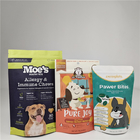 Logo personalizzato MOQ 100pcs Sacchetti di carta kraft per tè biscotti torta noci commestibili polvere sacchetto di imballaggio per animali domestici