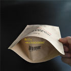 Bustine di tè stampate logo della foglia che imballano il sacchetto della chiusura lampo della carta kraft di Brown Con la chiara finestra