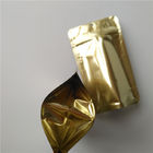 Il logo su ordinazione sta sui sacchetti del caffè, borse a chiusura lampo metalliche di imballaggio per alimenti dell'oro