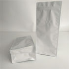 Materiale da otturazione superiore di stampa bianca normale del film di imballaggio per alimenti della borsa del fondo piatto con la valvola per aria