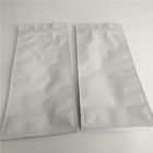 Materiale da otturazione superiore di stampa bianca normale del film di imballaggio per alimenti della borsa del fondo piatto con la valvola per aria