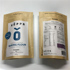 Chiusura lampo del foglio di alluminio dei sacchi di carta stampata abitudine riutilizzabile per l'imballaggio della farina dell'alimento