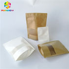 Stampa su misura bianca di plastica della carta di imballaggio per alimenti Brown della laminazione riutilizzabile