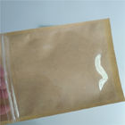 Bene durevole riciclabile dei sacchi di carta su ordinazione del cuscino della bustina del caffè del seme della ciliegia con la finestra