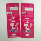 Bolla UV della capsula delle carte di carta del Pussycat di rosa di effetto che imballa con la pallottola del contenitore
