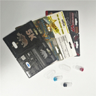carta olografica della bolla di effetto 3d che imballa con la pallottola del contenitore di rinoceronte dell'oro