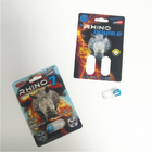 Dimensione su misura scatole maschii d'imballaggio della pillola di potenziamento di rinoceronte della carta della bolla della carta patinata