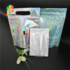 Imballaggio d'imballaggio cosmetico del sale da bagno della stagnola dell'ologramma della borsa di Skincare con la finestra/gancio