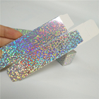 Pacchetti cosmetici della scatola di carta di dimensione olografica di Packagings 2.5x2.5x8.5cm per la lucentezza del labbro