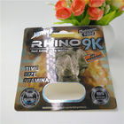 Rinoceronte d'imballaggio 9K/7/12 della carta della bolla di serie 3D di rinoceronte per la capsula maschio della pillola di potenziamento