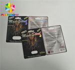 scatola di presentazione d'imballaggio della bolla di plastica della carta della bolla di rinoceronte 3d per le pillole del sesso delle capsule