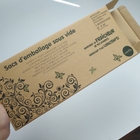 Imballaggio riciclabile della carta di Kraft Brown del cartone di piegatura su misura stampando bene durevole