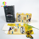 Il logo di timbratura caldo brillante lucido di marca dell'OEM ha stampato le scatole di carta d'imballaggio del ciglio dei cosmetici del regalo della scatola di carta