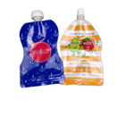 Sacchetto d'imballaggio del becco riutilizzabile variopinto con la doppia serratura dello zip per alimenti per bambini