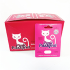 Le scatole d'imballaggio di rinoceronte della pillola maschio su ordinazione di potenziamento producono delle bolle sul pacchetto purulento della pillola di rinoceronte del poseidon del gatto di rosa della scatola di carta delle carte 3d