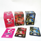 Le scatole d'imballaggio di rinoceronte della pillola maschio su ordinazione di potenziamento producono delle bolle sul pacchetto purulento della pillola di rinoceronte del poseidon del gatto di rosa della scatola di carta delle carte 3d