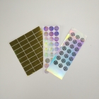 Autoadesivi privati adesivi olografici di VMPET MOPP per le scatole