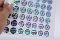Etichette adesive CYMK UV dell'autoadesivo decorativo olografico 60mic
