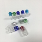 Stile di plastica dell'ottagono delle bottiglie di pillola di PS Mini Rhino Pills Container Clear con il cappuccio del metallo
