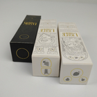 Piccolo contenitore di carta d'imballaggio cosmetico di timbratura caldo di lusso nero pieghevole all'ingrosso su ordinazione di regalo della stagnola di oro