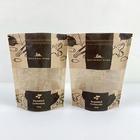Borsa d'imballaggio risigillabile stampata su ordinazione dello spuntino del tè del caffè di carta kraft del sacchetto del supporto su con la finestra rettangolare