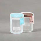 Mason Jar Pouches For CBD semina i sacchetti d'imballaggio dell'irregolare indica della foglia di Gummies THC del fiore di CBD con la chiusura lampo