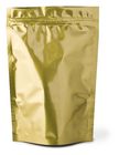 L'imballaggio rosso normale lucido del sacchetto della stagnola corrisponde su al chicco di caffè