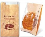 Finestra su misura dei sacchi di carta di Kraft del commestibile chiaramente per pane