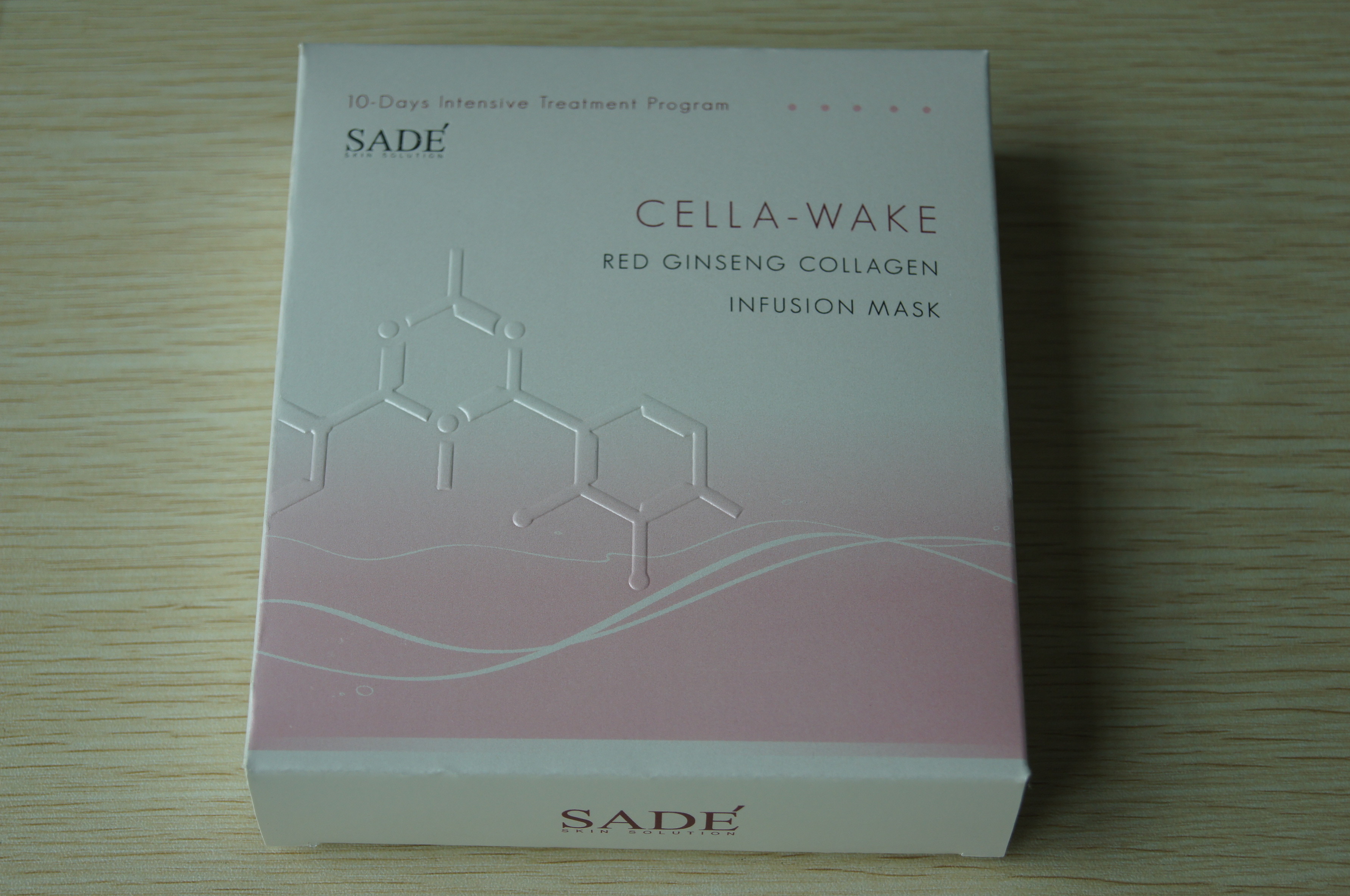 Carta bianca d'imballaggio del contenitore di carta rosa di Sade per la maschera del cosmetico del collagene dei ginseng