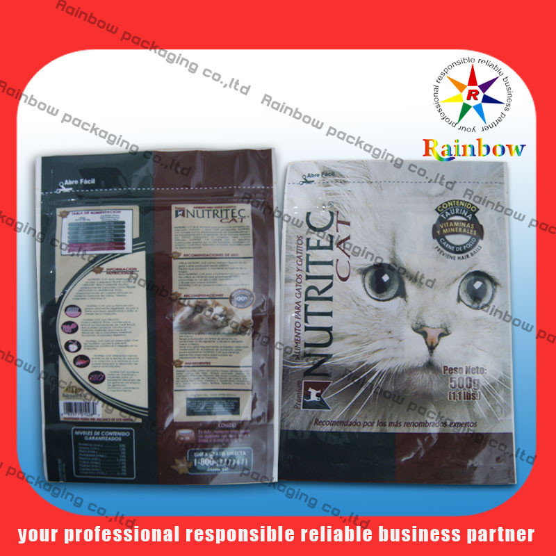 Riciclabile stia sull'ANIMALE DOMESTICO personale borsa/VMPET/PE del cibo per gatti