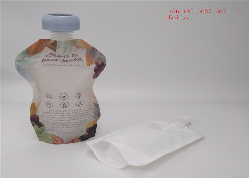 Sacchetto riutilizzabile del becco che imballa il commestibile di plastica di compressione per il succo di frutta