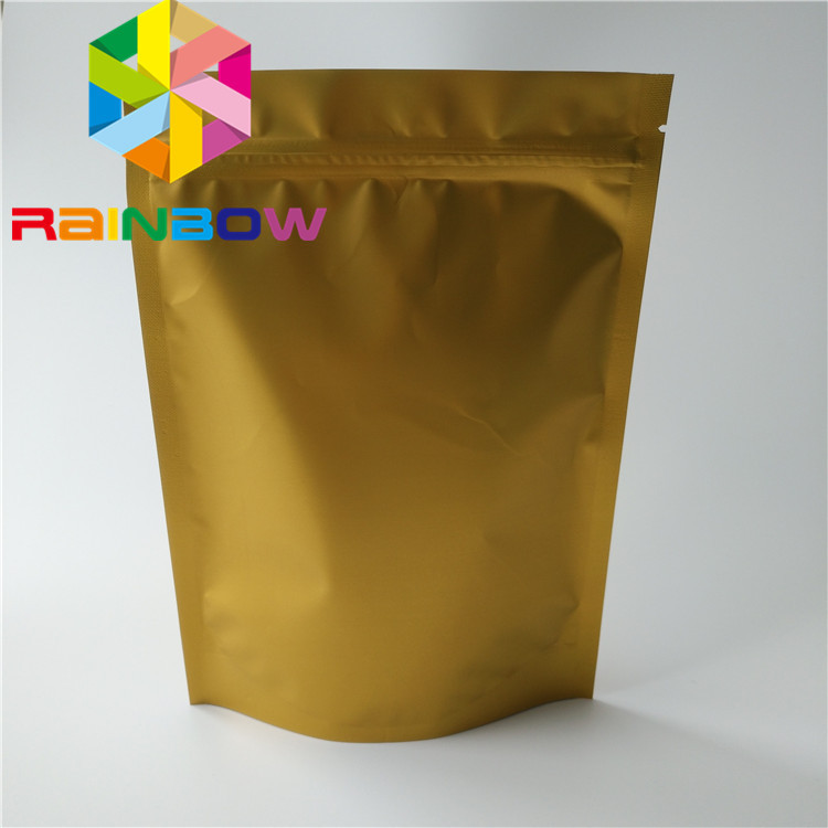 La borsa che imballa, chiusura lampo dello spuntino di colore di Glod sta sulle borse per la polvere della proteina/dado asciutto