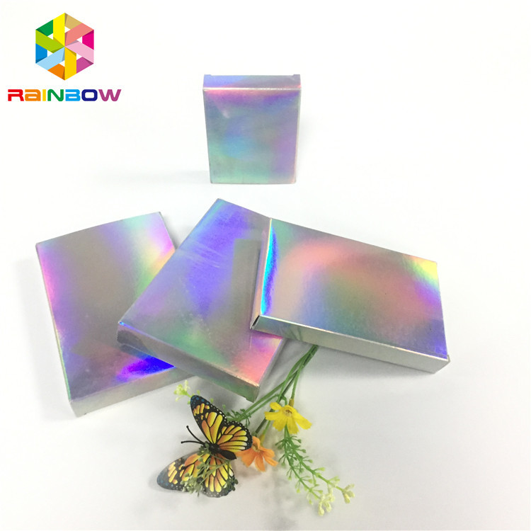 Scatole di carta stampate abitudine riciclabile che piegano imballaggio di Fleixble della carta di regalo dell'ologramma